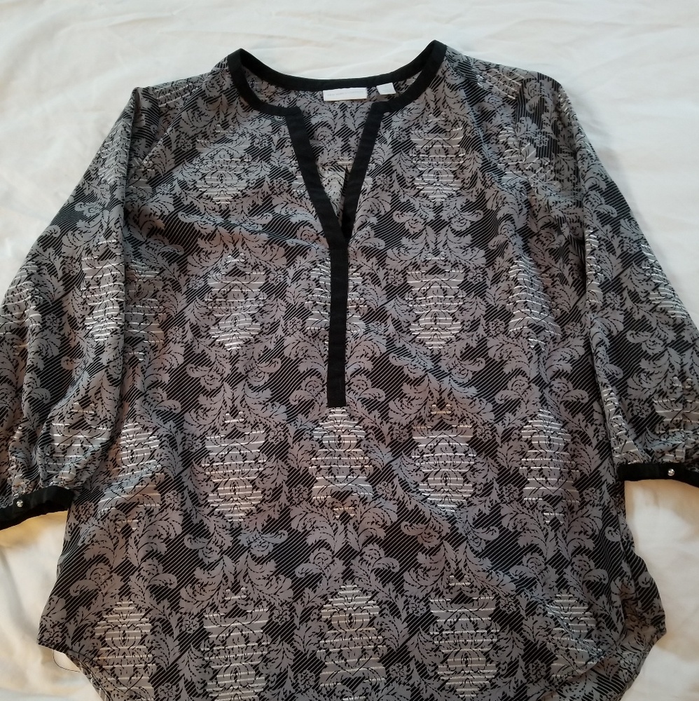 New York & Co. Damask blouse